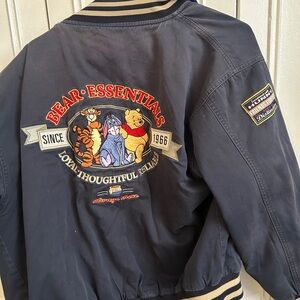 Disney Store Winnie The Pooh Bear Of Distinction Essentials Bomber Jacket MEDIUM
